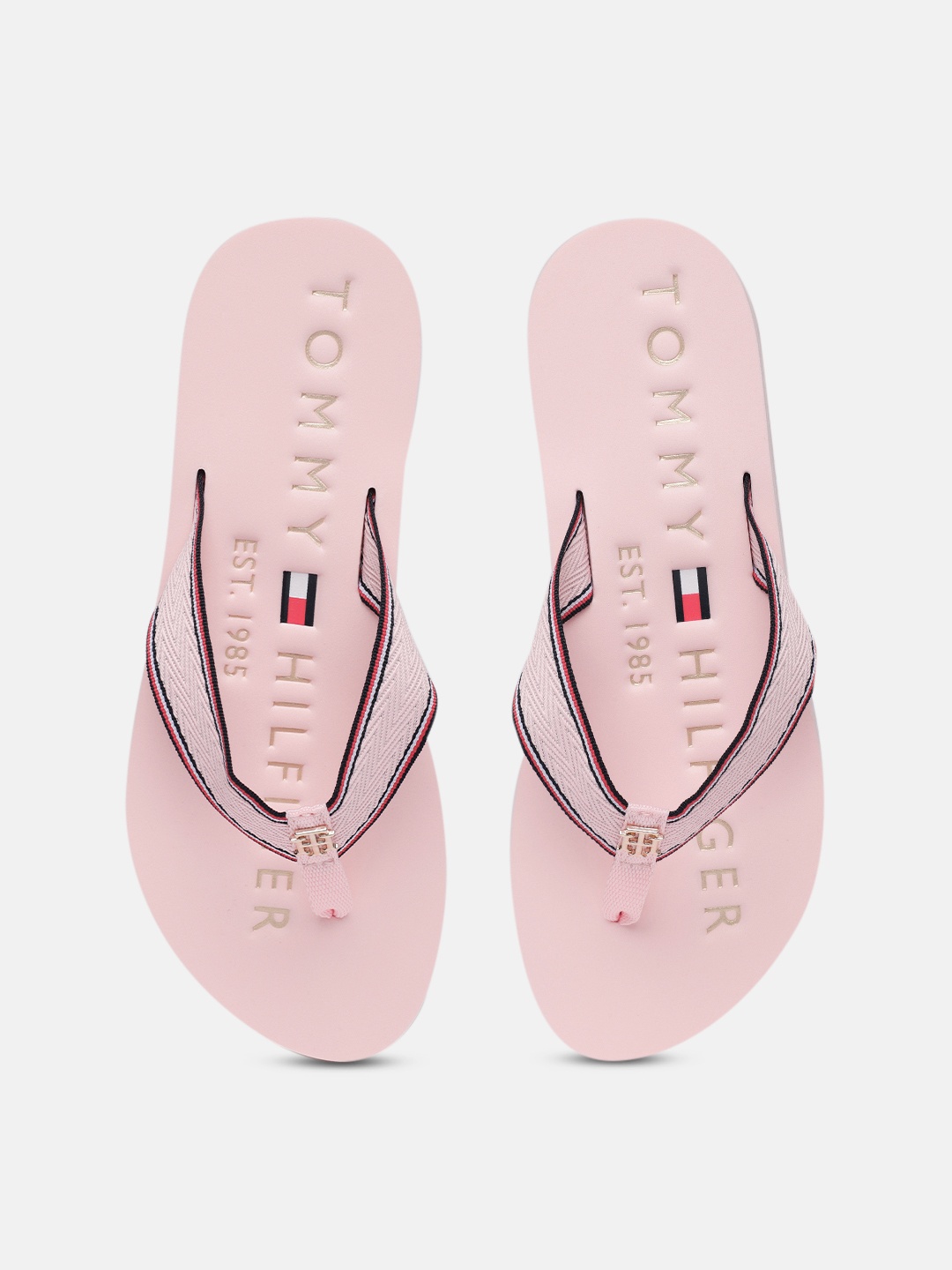 

Tommy Hilfiger Women Pink Printed Thong Flip-Flops