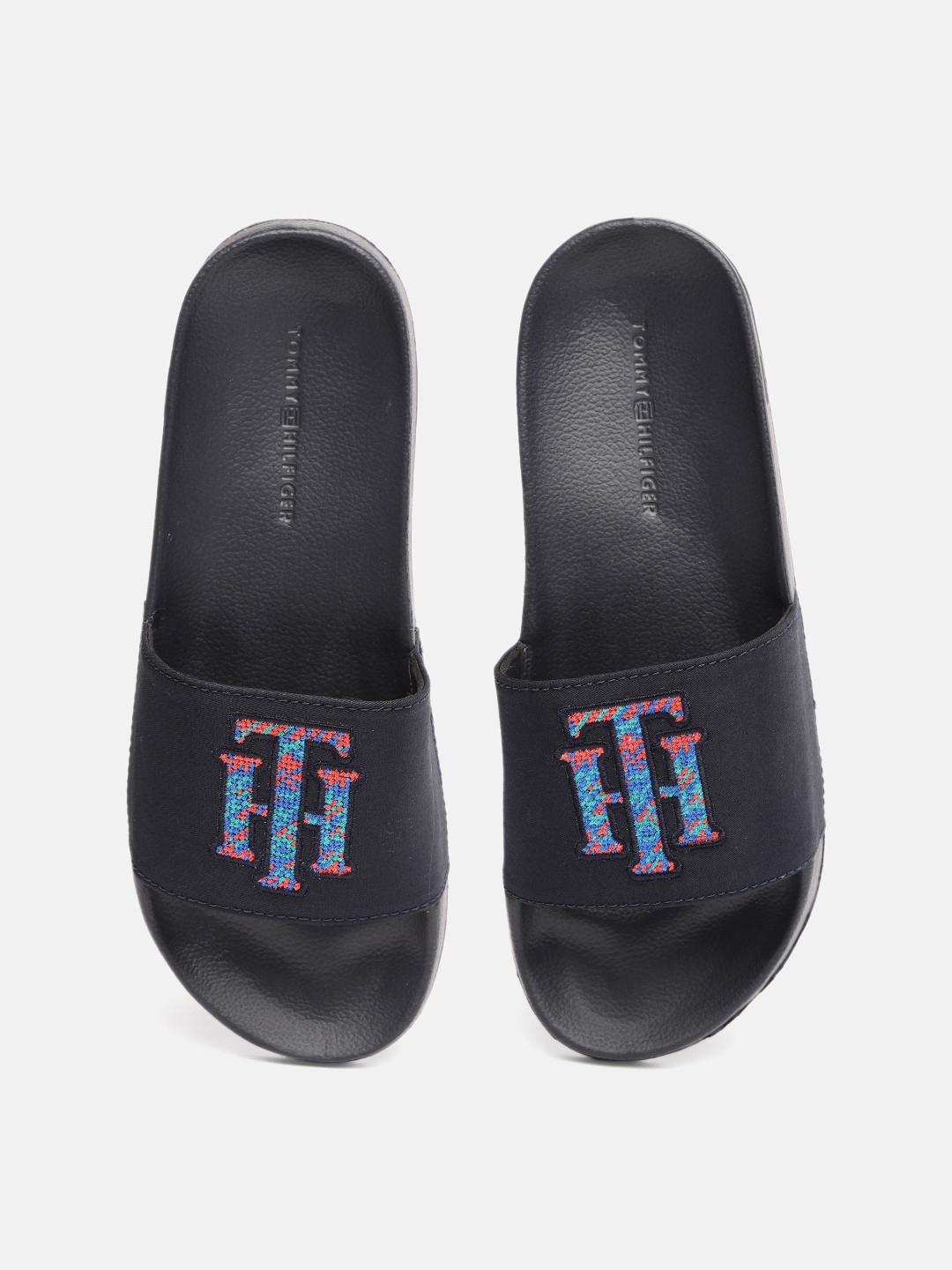 

Tommy Hilfiger Women Blue Printed Croslite Sliders