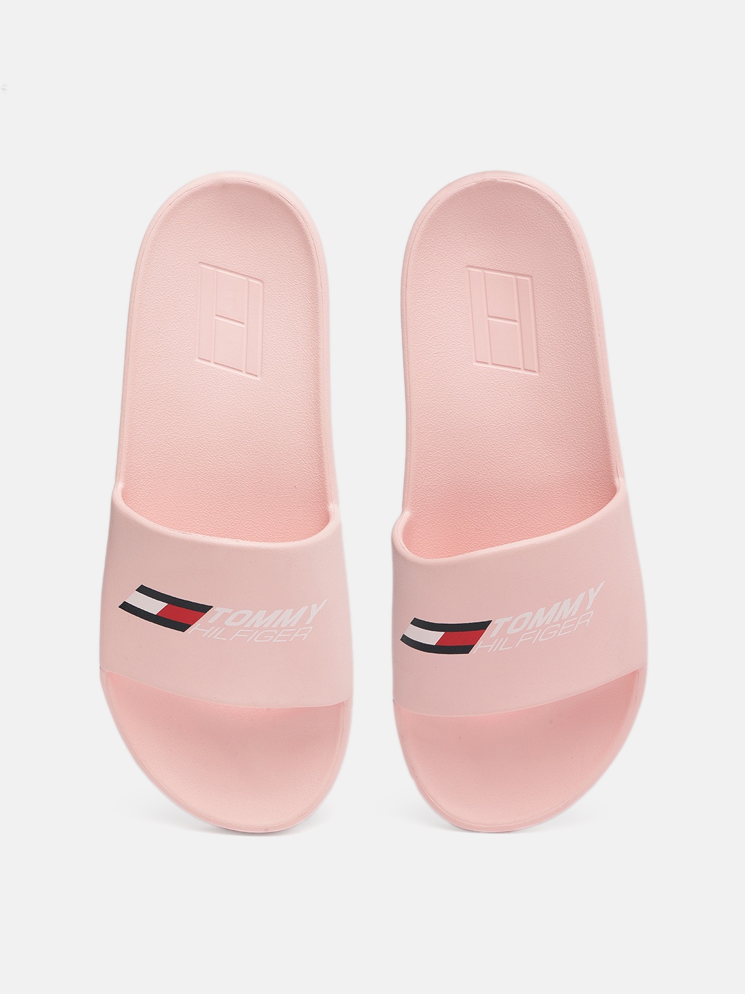 

Tommy Hilfiger Women Pink Printed Croslite Sliders