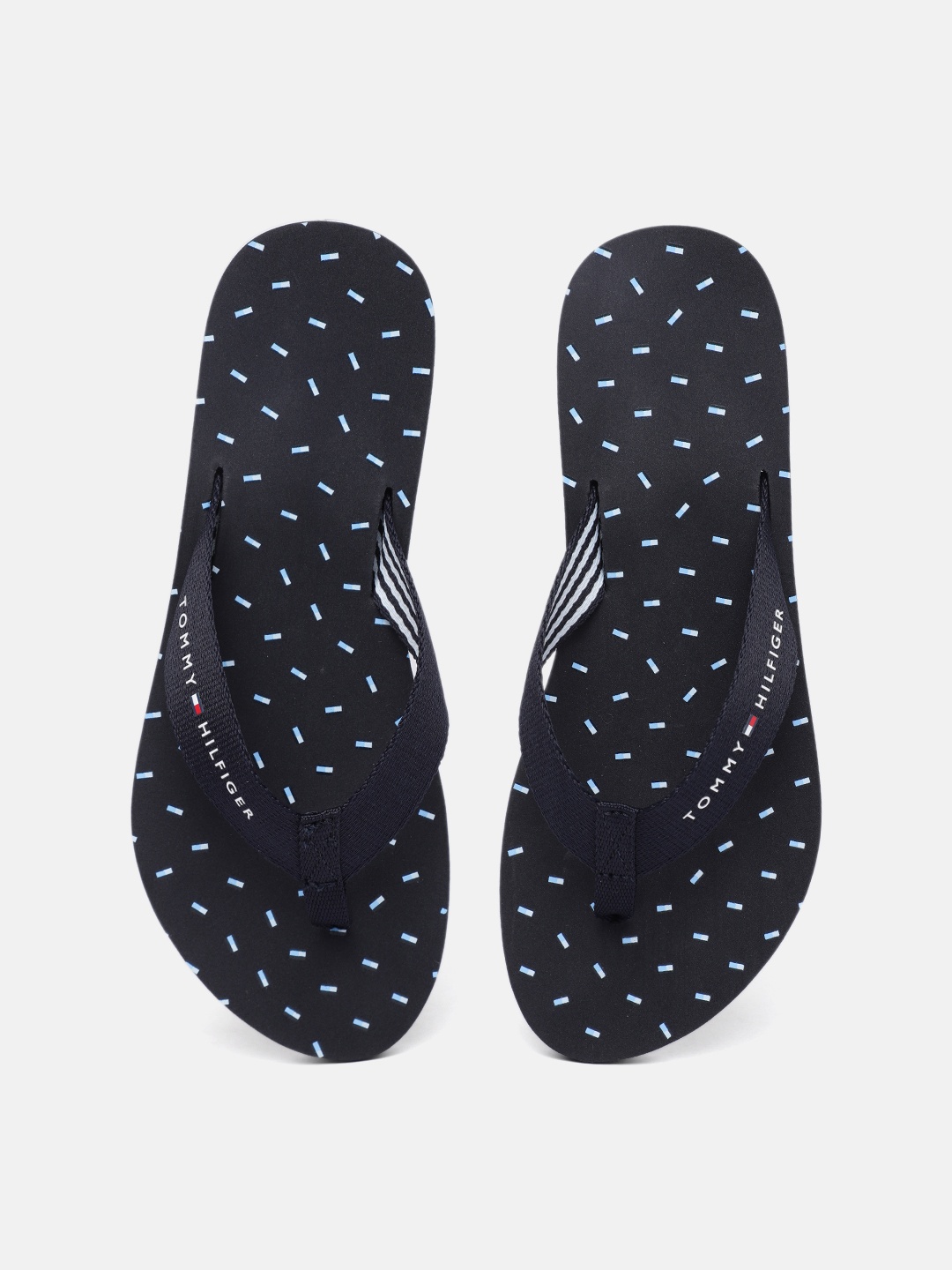 

Tommy Hilfiger Women Navy Blue Printed Thong Flip-Flops