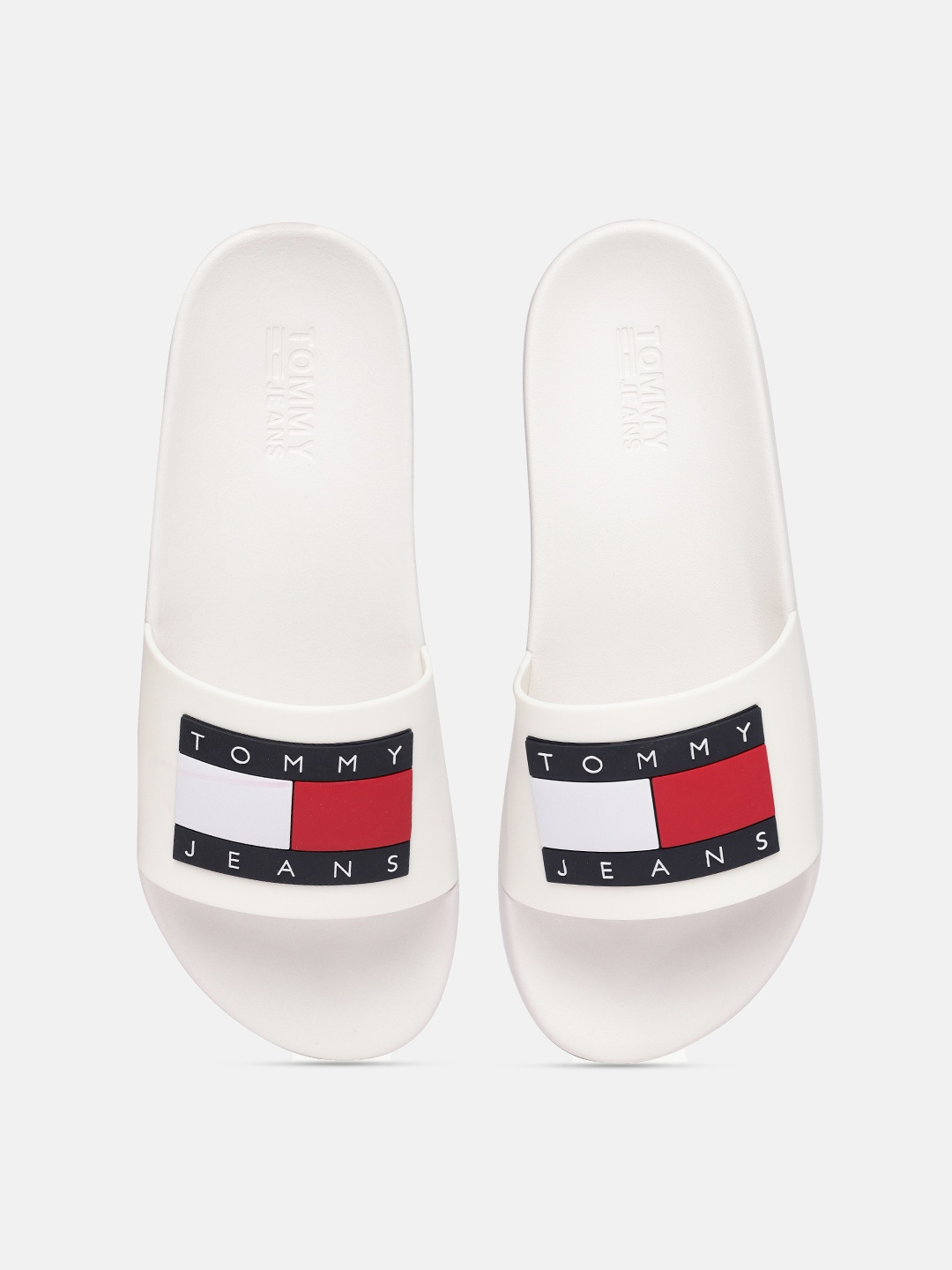 

Tommy Hilfiger Women White Printed Sliders