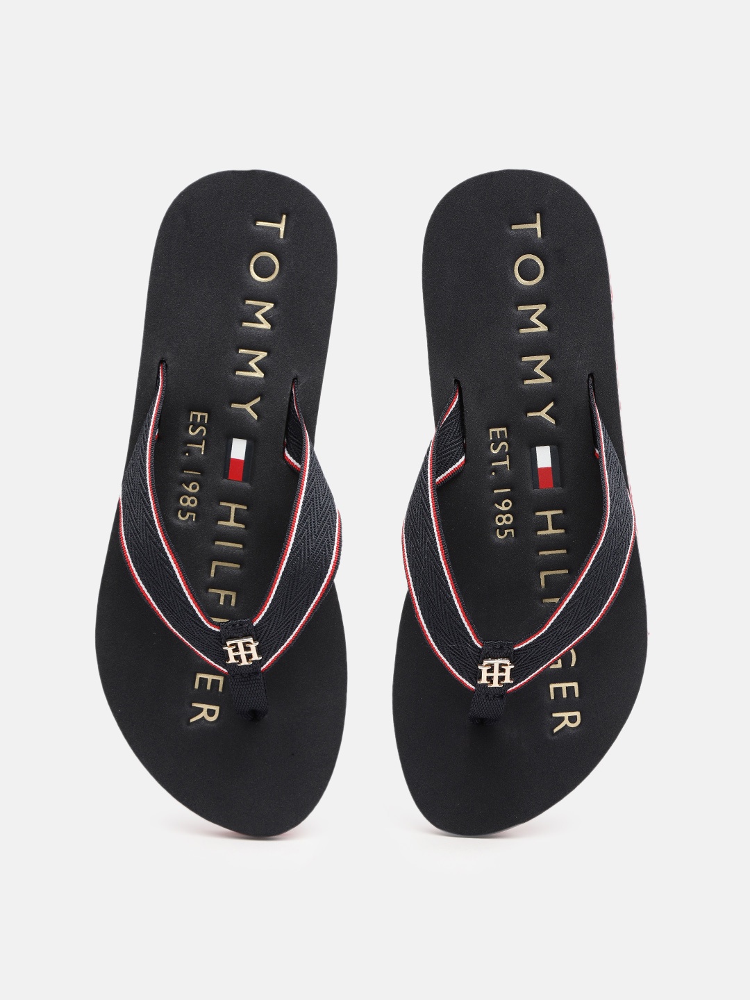 

Tommy Hilfiger Women Navy Blue Printed Thong Flip-Flops