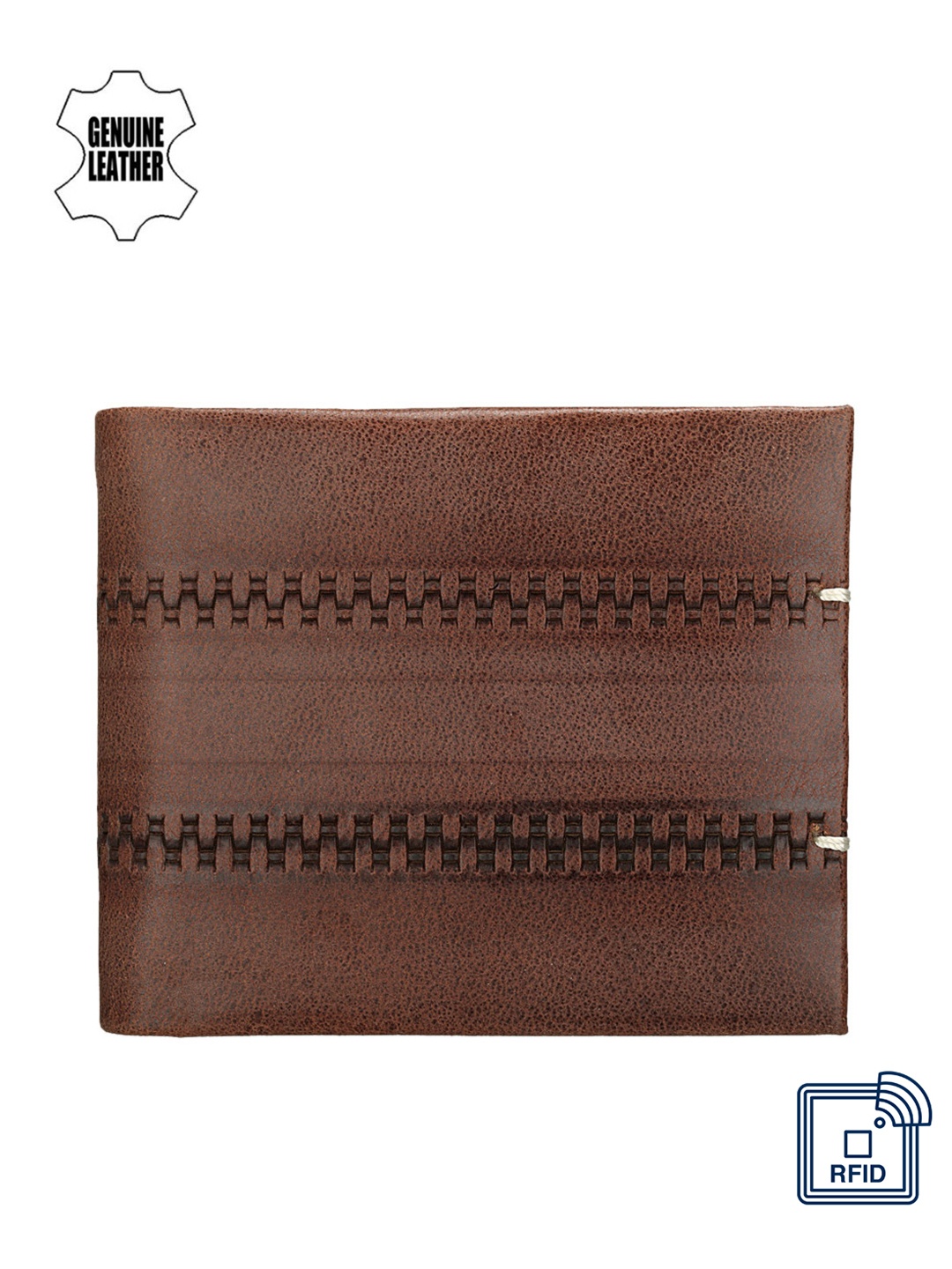 

Teakwood Leathers Men Brown Genuine Leather Wallet