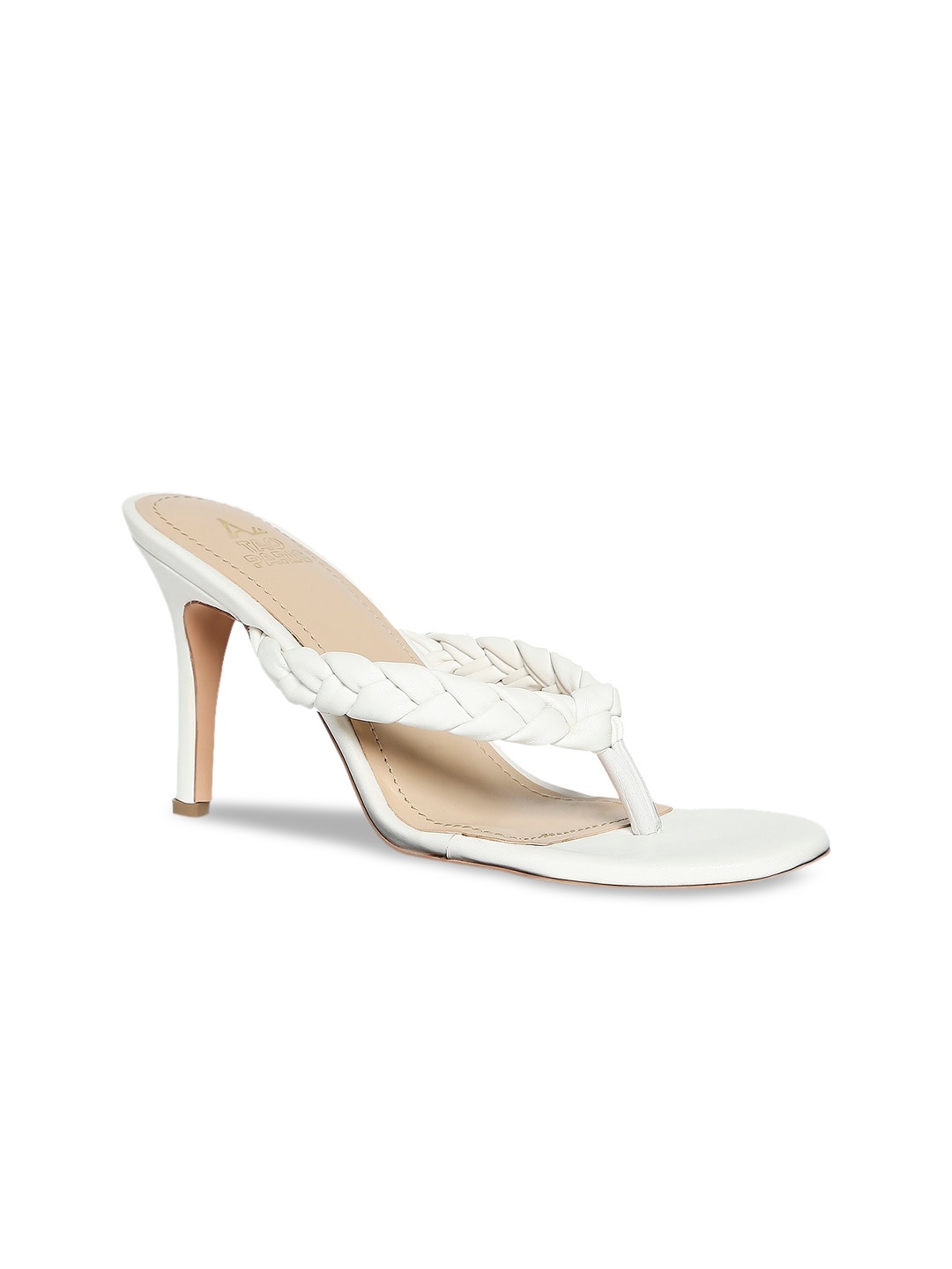 

Tao Paris White PU Slim Heels