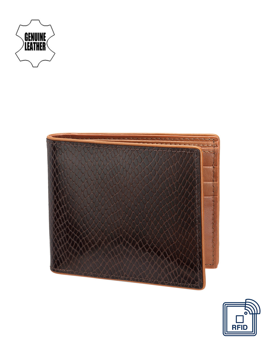 

Teakwood Leathers Men Brown Genuine Leather Wallet