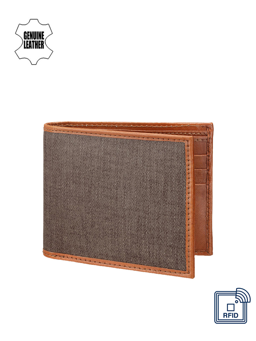 

Teakwood Leathers Men Brown Genuine Leather Wallet