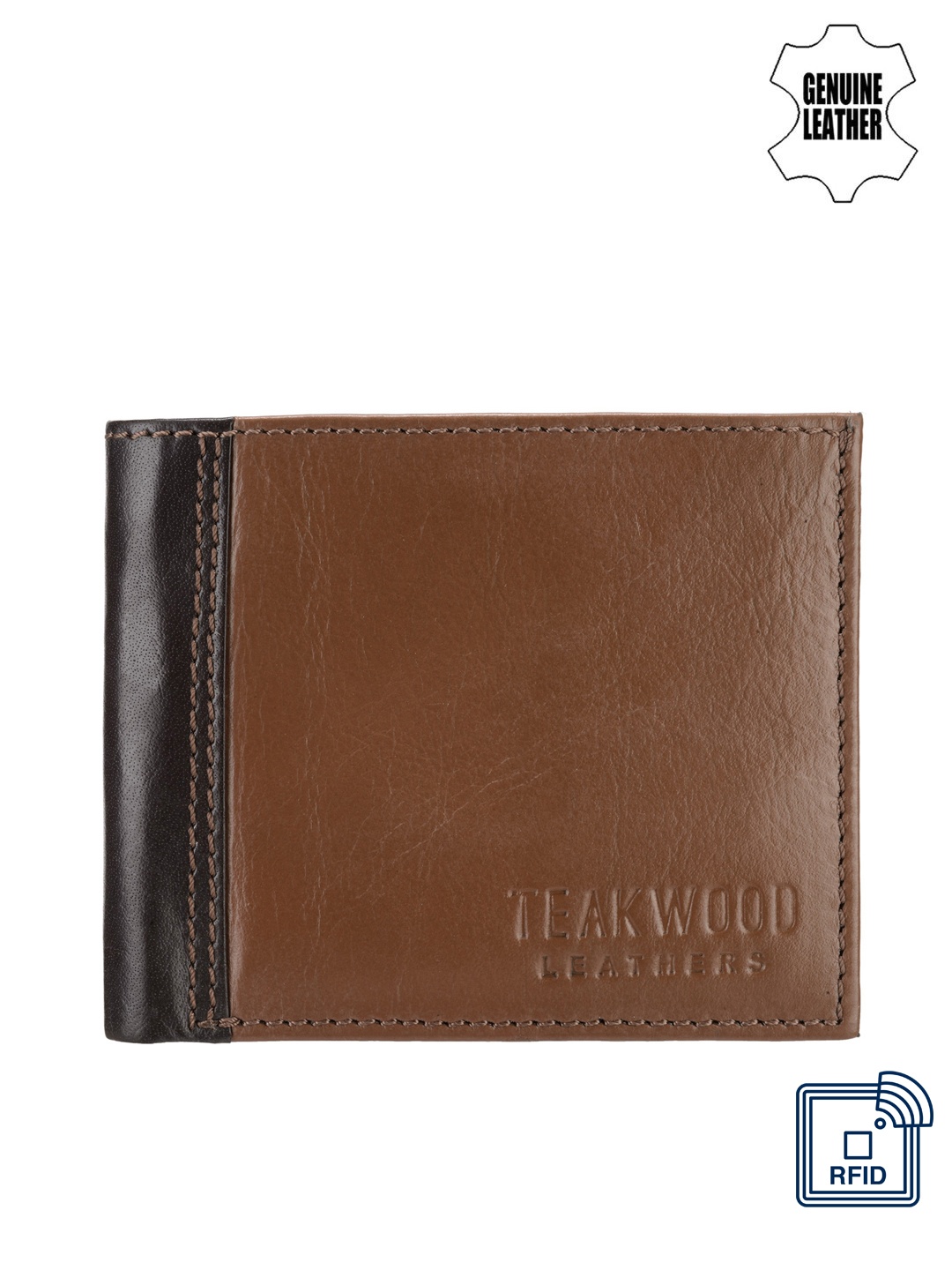 

Teakwood Leathers Men Brown Genuine Leather Wallet