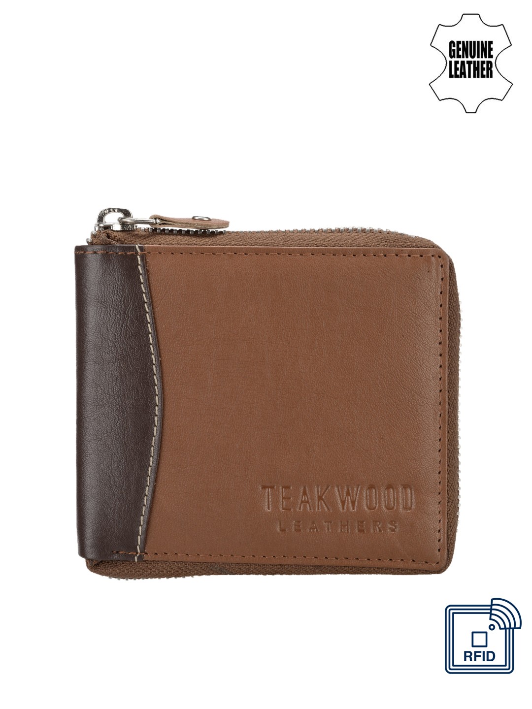 

Teakwood Leathers Men Brown Genuine Leather Wallet