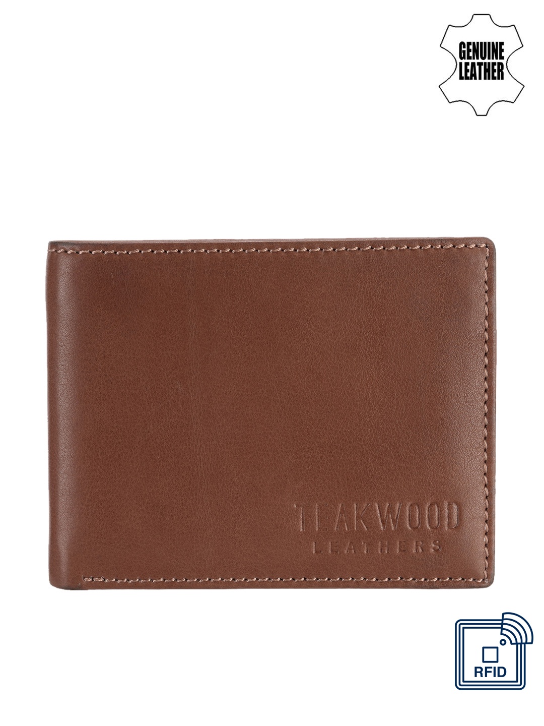 

Teakwood Leathers Men Brown Genuine Leather Wallet