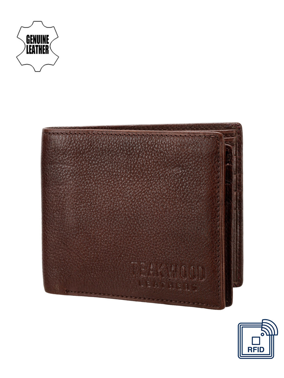 

Teakwood Leathers Men Coffee Brown Genuine Leather Wallet