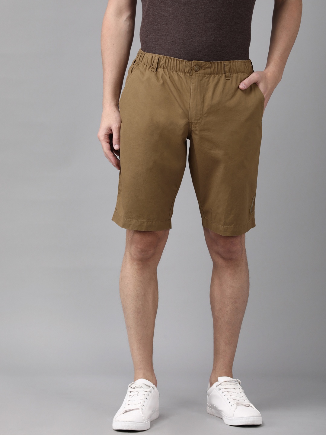 

Van Heusen Men Pure Cotton Shorts, Khaki