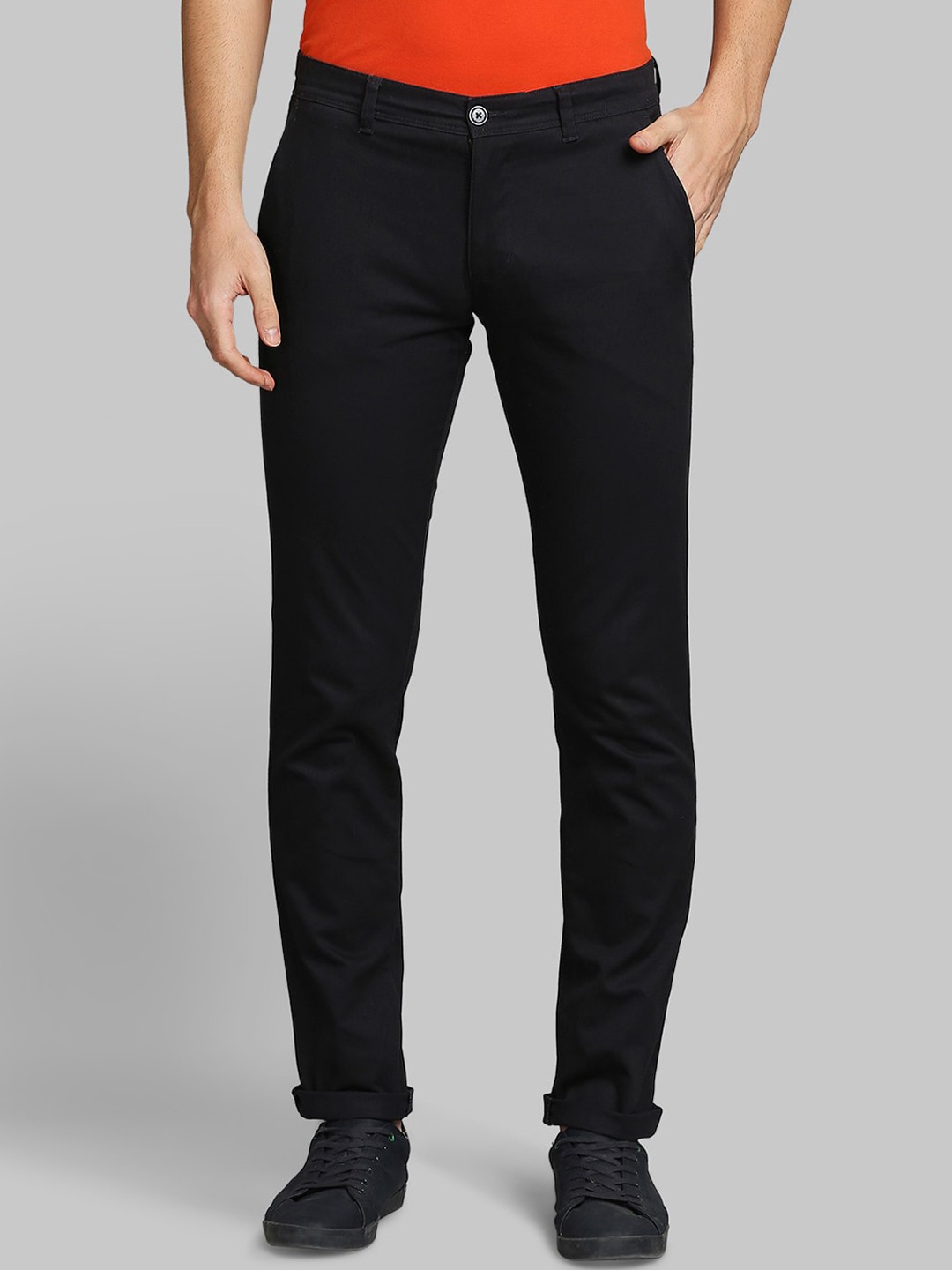 

Parx Men Blue Tapered Fit Trousers