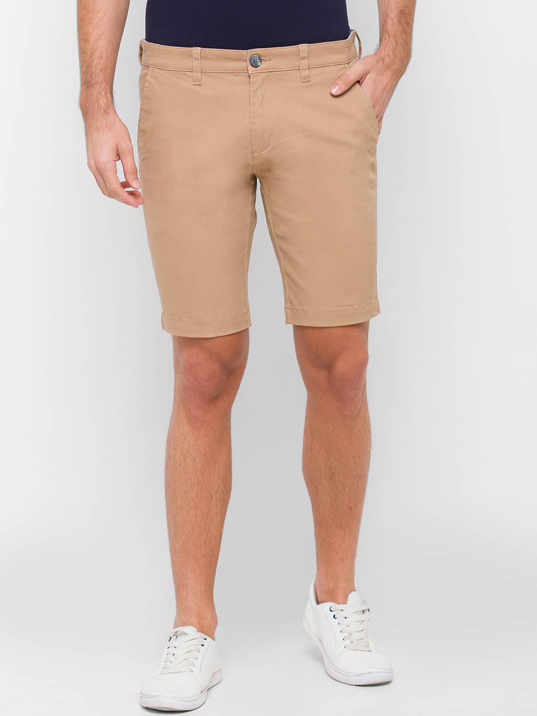 

GIORDANO Men Khaki Slim Fit Shorts