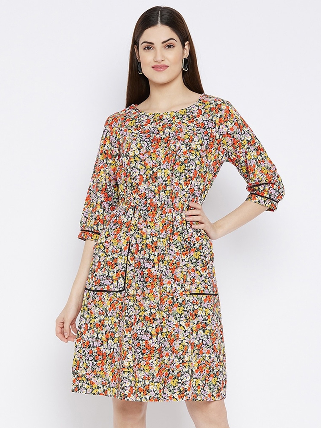

Ruhaans Multicoloured Floral Dress, Multi
