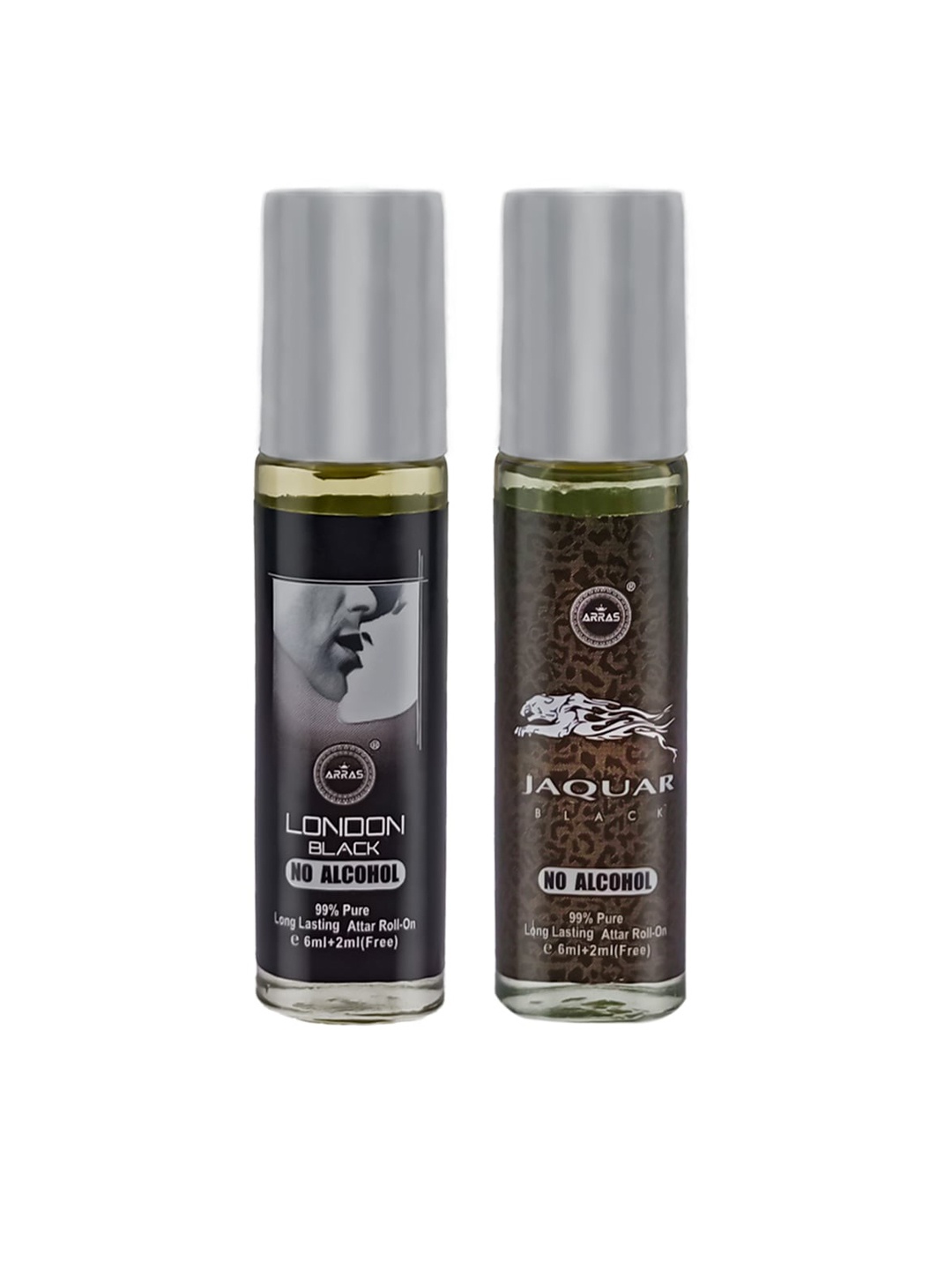 

Arras Set of London Black & Jaquar Black Non Alcoholic Roll-On Perfumes - 8 ml Each