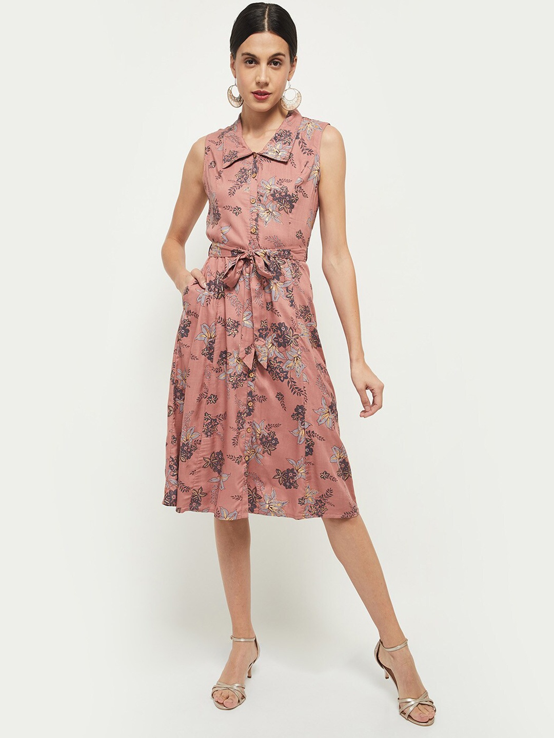 

max Woman Pink Floral Dress