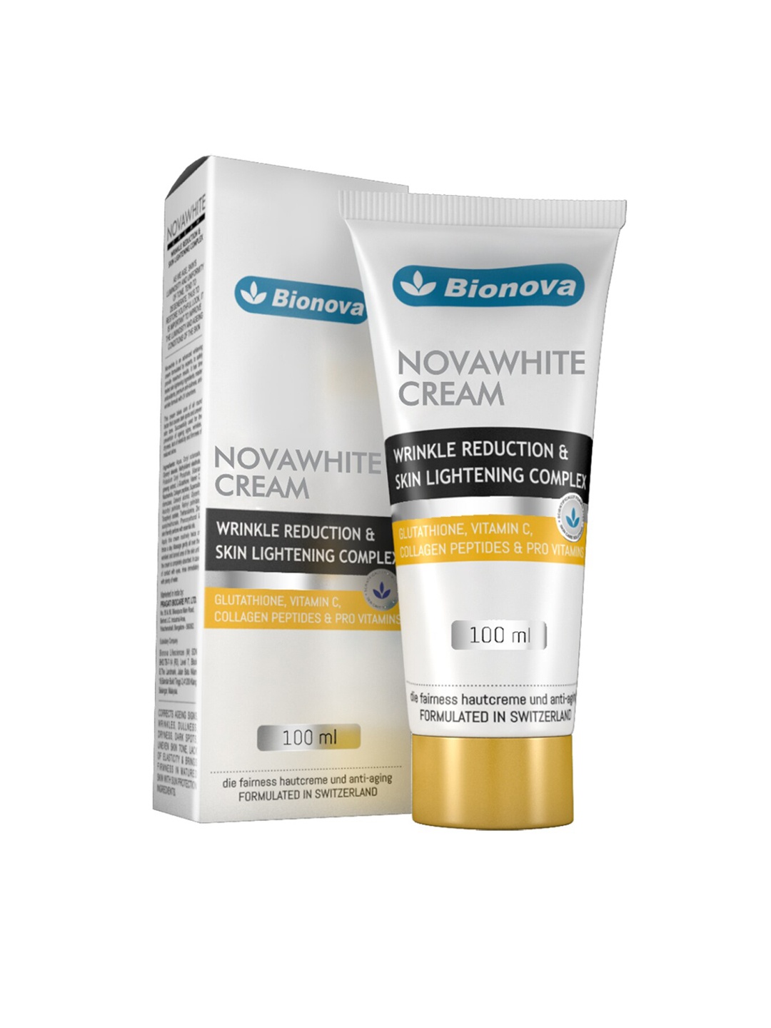 

Bionova Novawhite Glutathione & Vitamin C Cream 100 ml, White