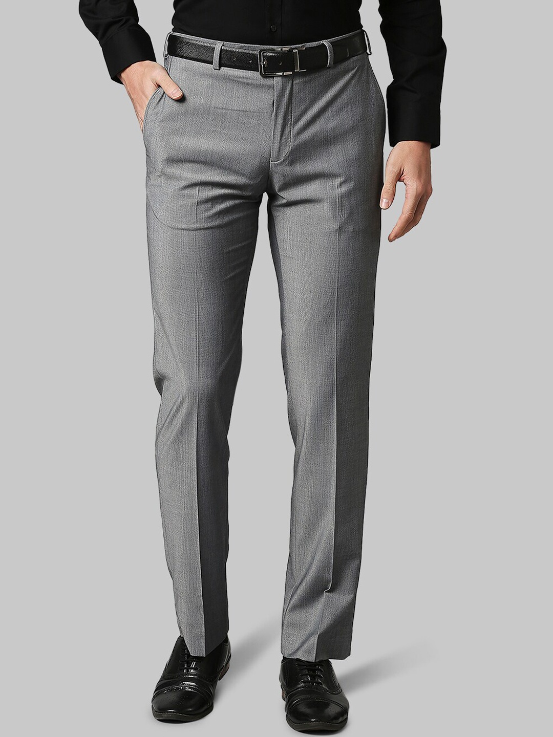 

Park Avenue Men Grey Trousers