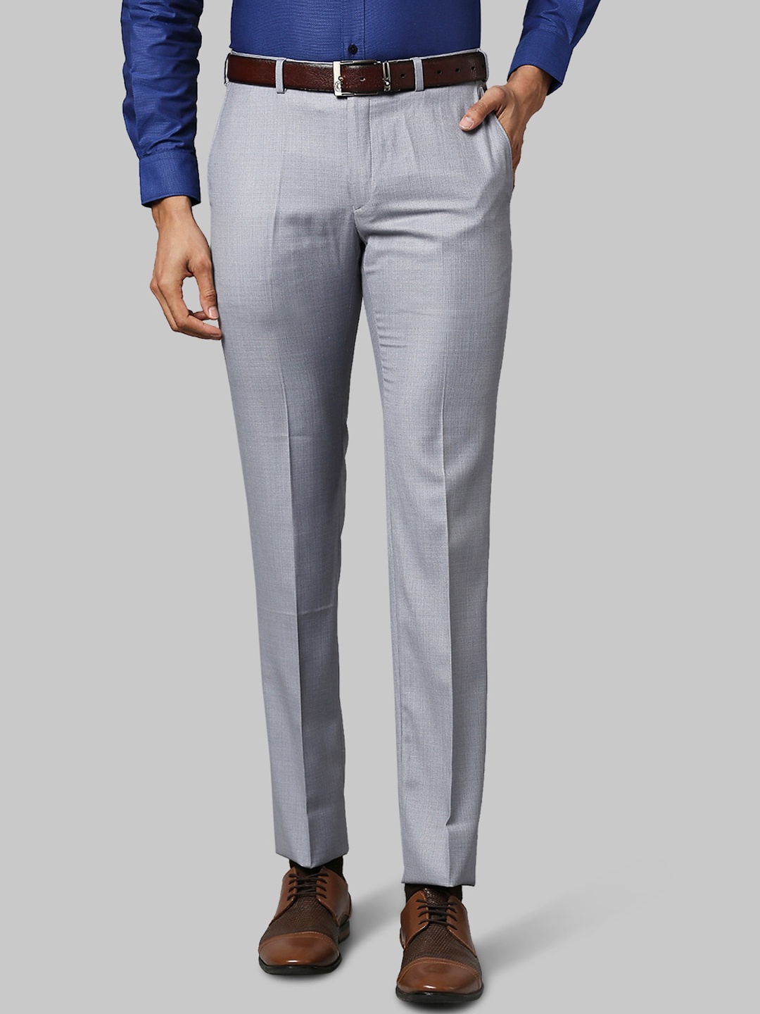 

Raymond Men Grey Slim Fit Trousers