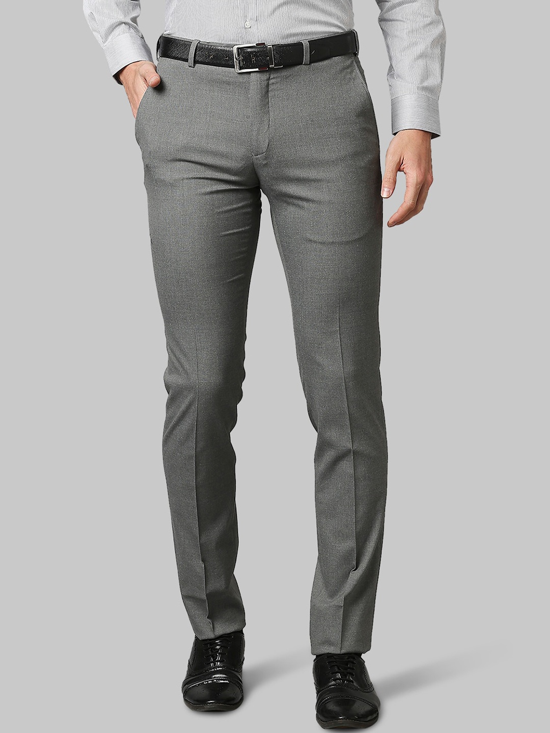 

Raymond Men Grey Slim Fit Trousers