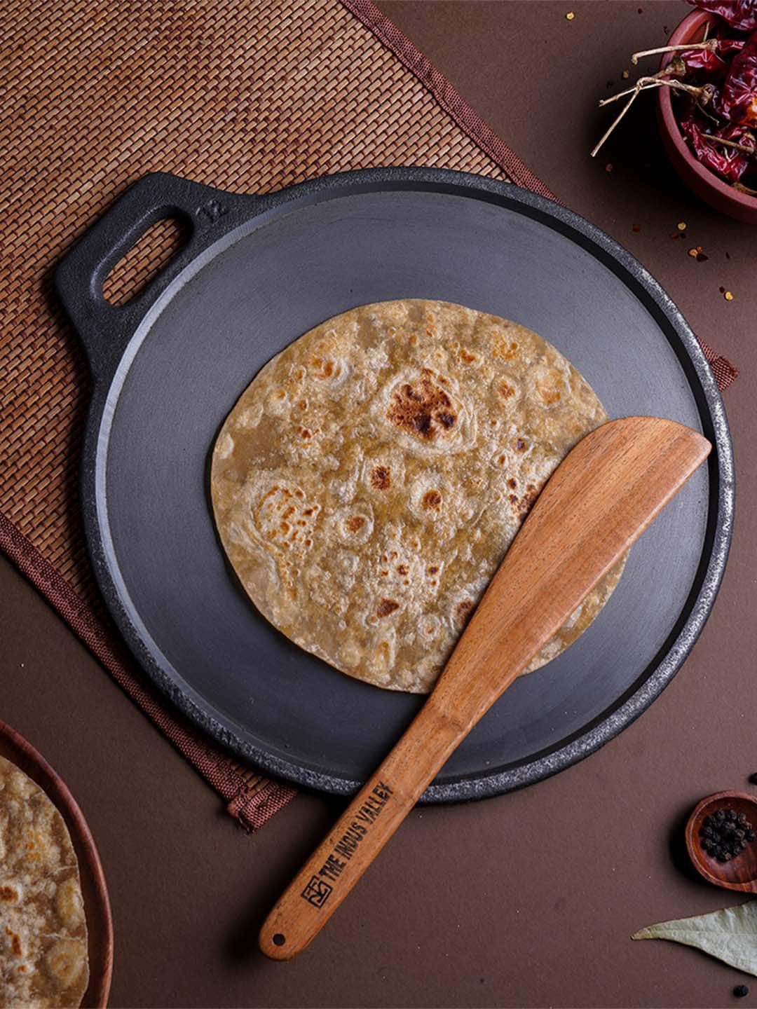 

The Indus Valley Black Pre-Seasoned Cast Iron Tawa