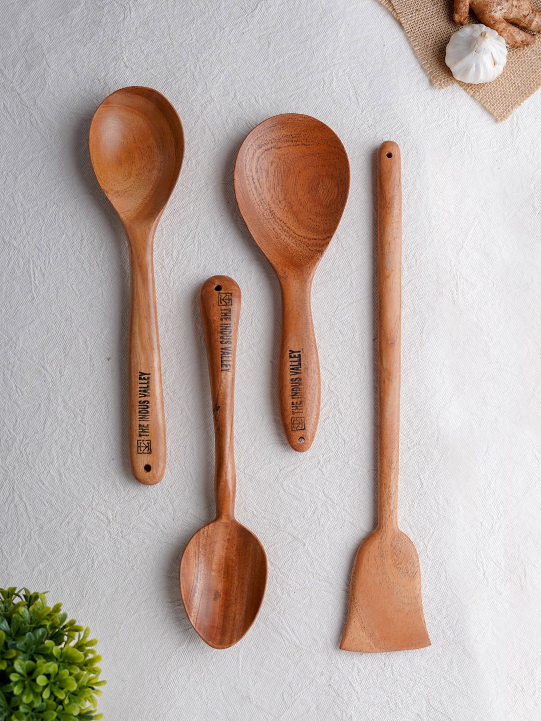 

The Indus Valley Brown Neem Wood Cooking/Serving Ladle