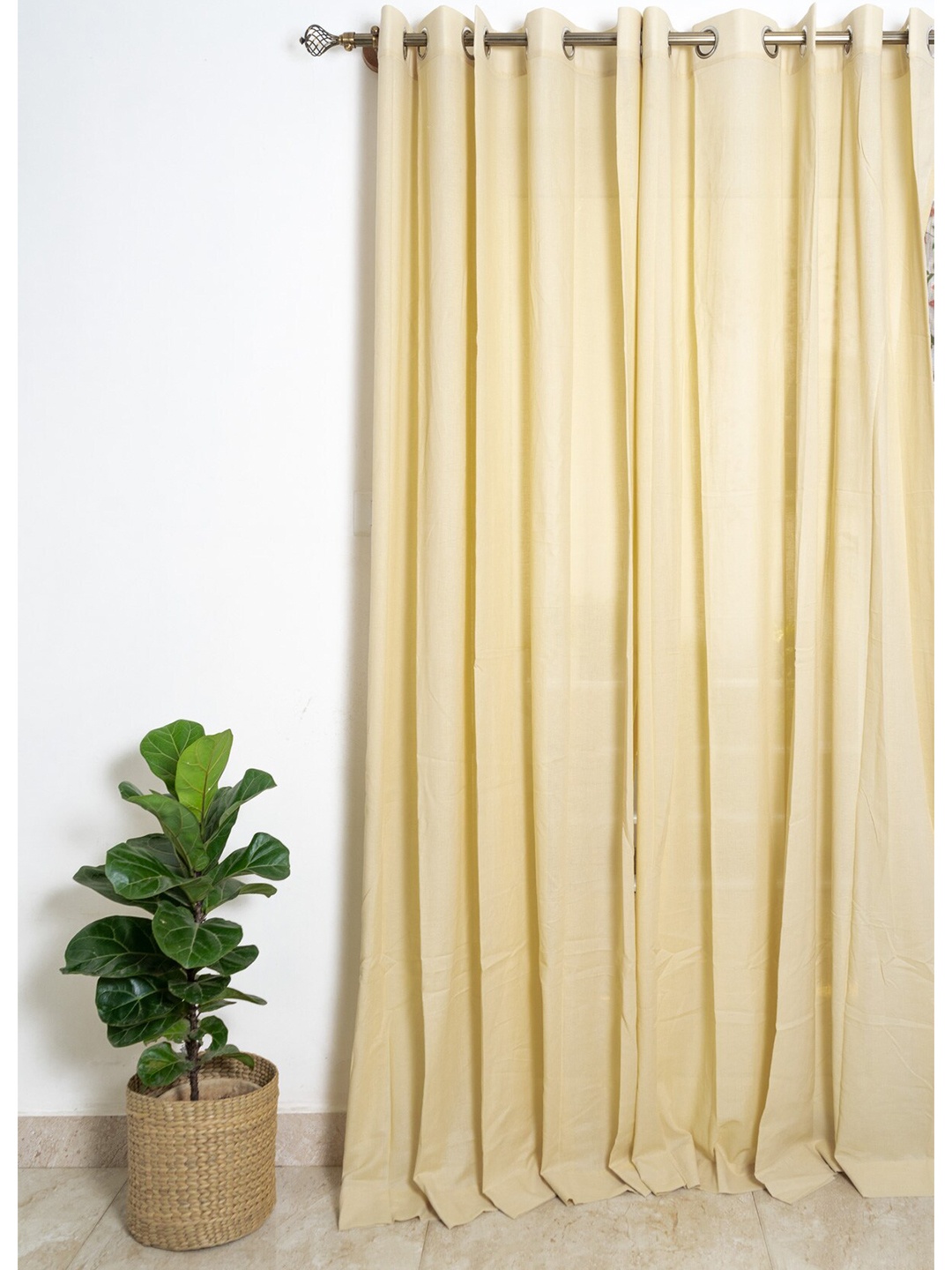 

The Yellow Dwelling Beige Cotton Door Curtain