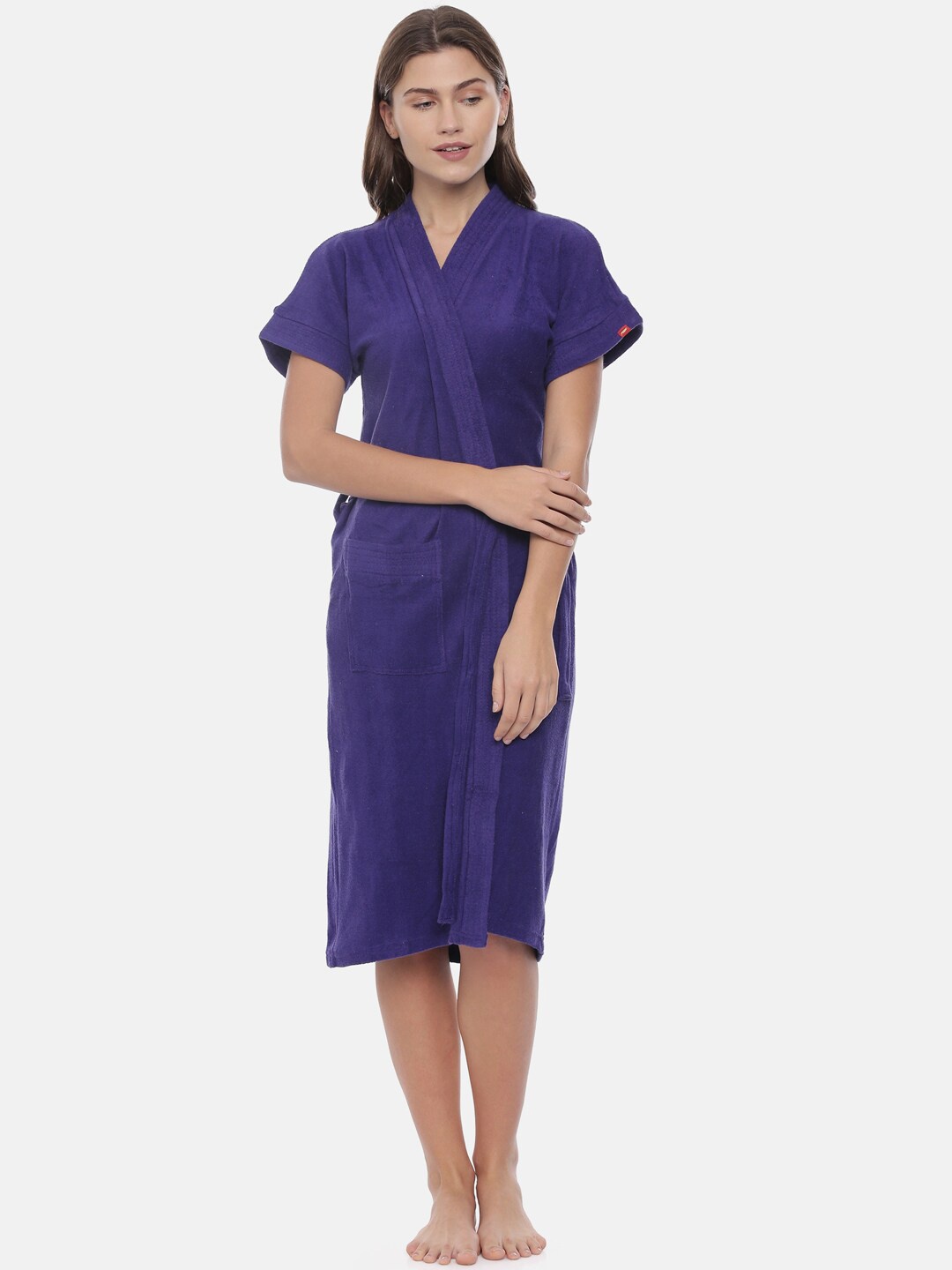 

GOLDSTROMS Women Purple Solid Bath Robe