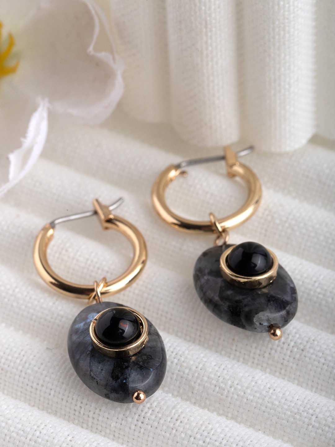 

Wild & Free Black Gold-Plated Classic Dangle Earrings