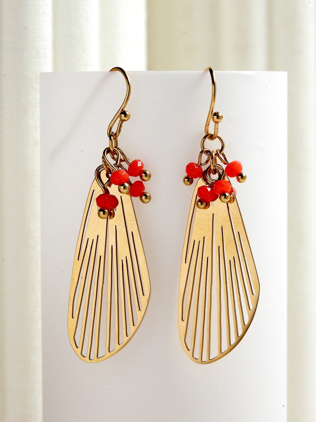 

Wild & Free Gold-Toned & Plated Beaded Classic Drop Earrings