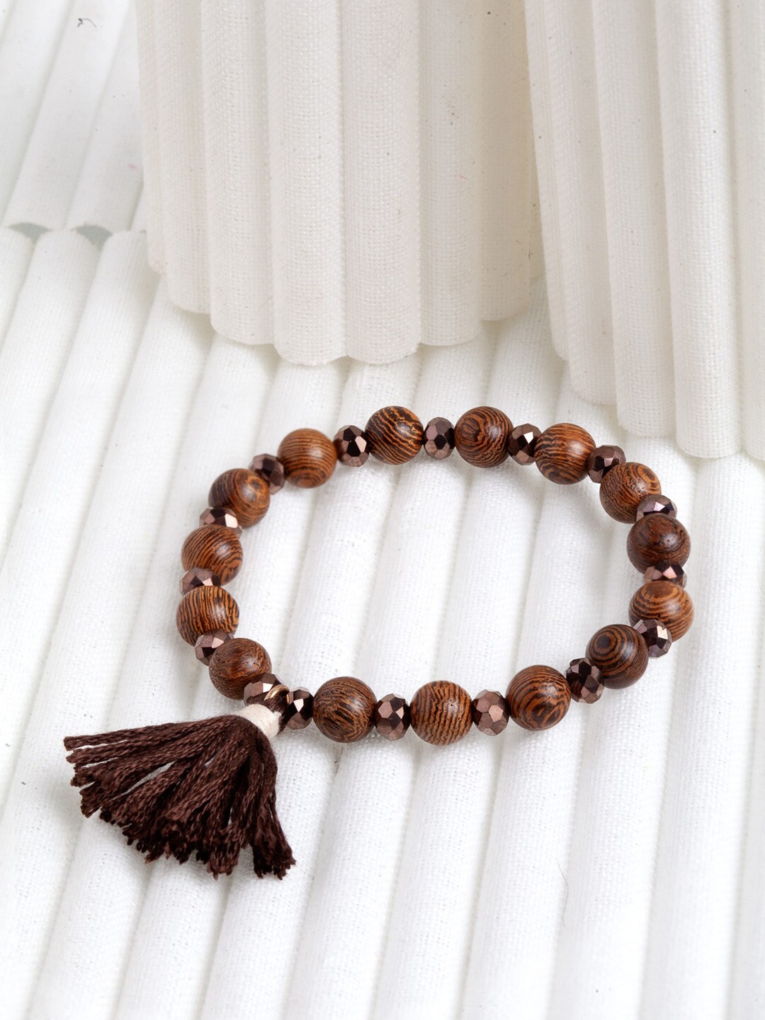 

Wild & Free Women Brown Tassle Charm Bracelet