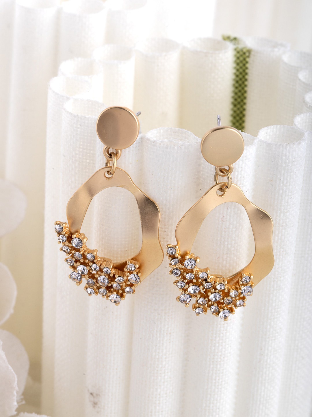 

Wild & Free Gold-Toned & Plated Crystal Classic Drop Earrings