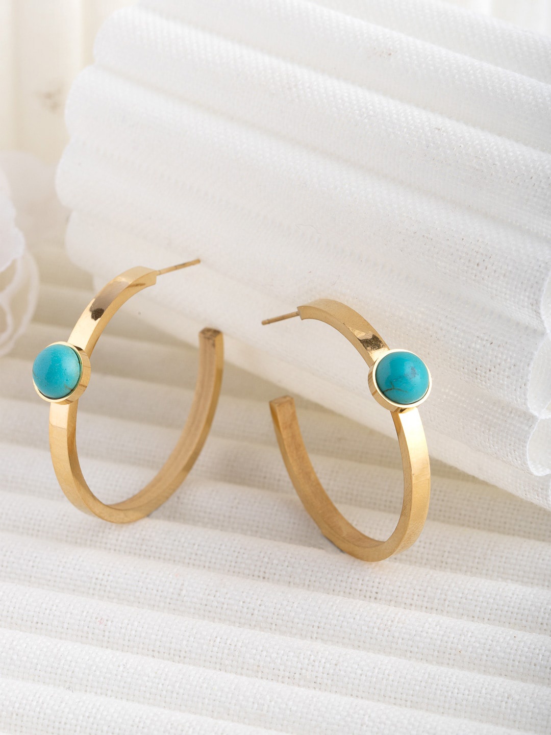 

Wild & Free Gold-Toned Classic Half Hoop Earrings