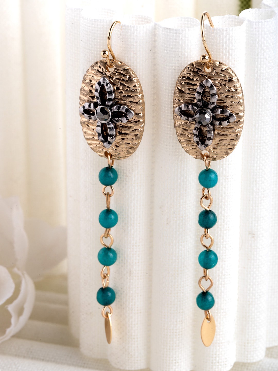 

Wild & Free Gold-Plated & Blue Classic Drop Earrings