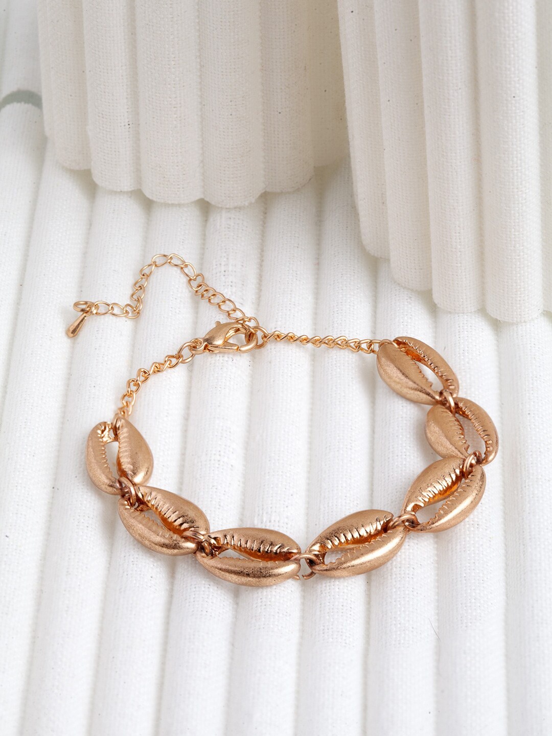 

Wild & Free Women Gold-Toned Gold-Plated Link Bracelet