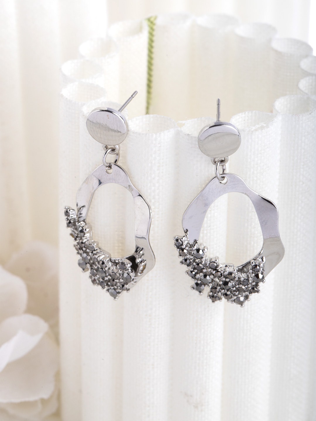 

Wild & Free Silver-Toned Classic Drop Earrings