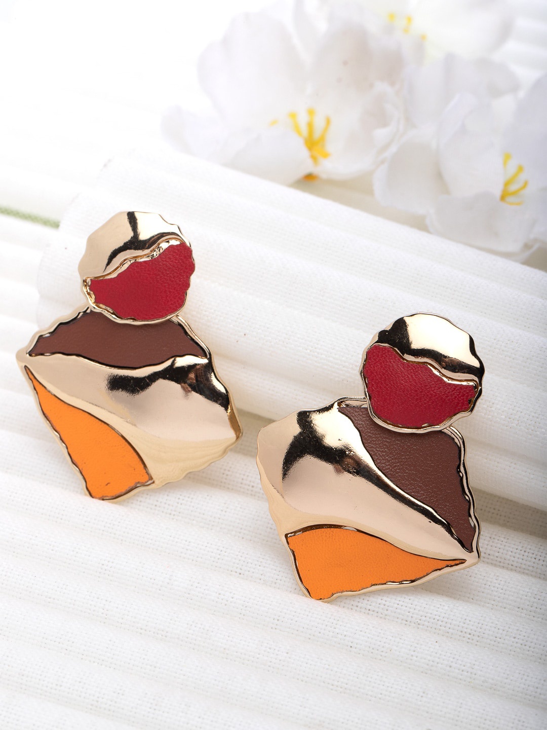 

Wild & Free Gold-Plated Multi-Coloured Classic Drop Earrings