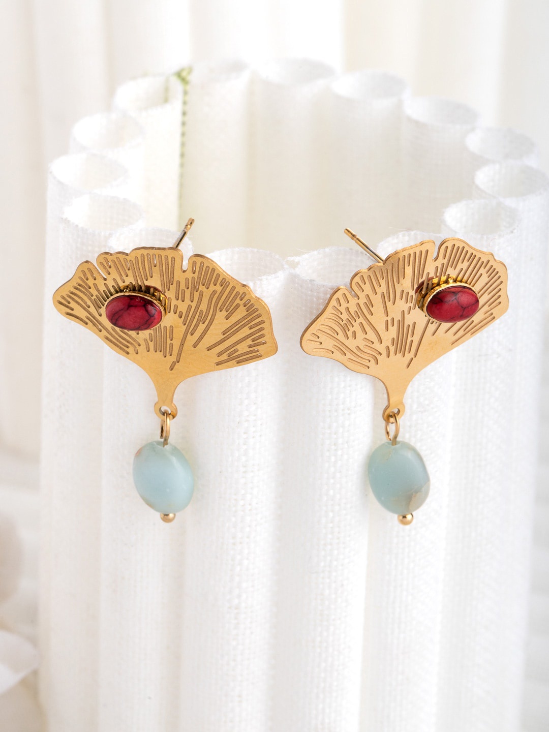 

Wild & Free Blue Gold-Plated Classic Drop Earrings