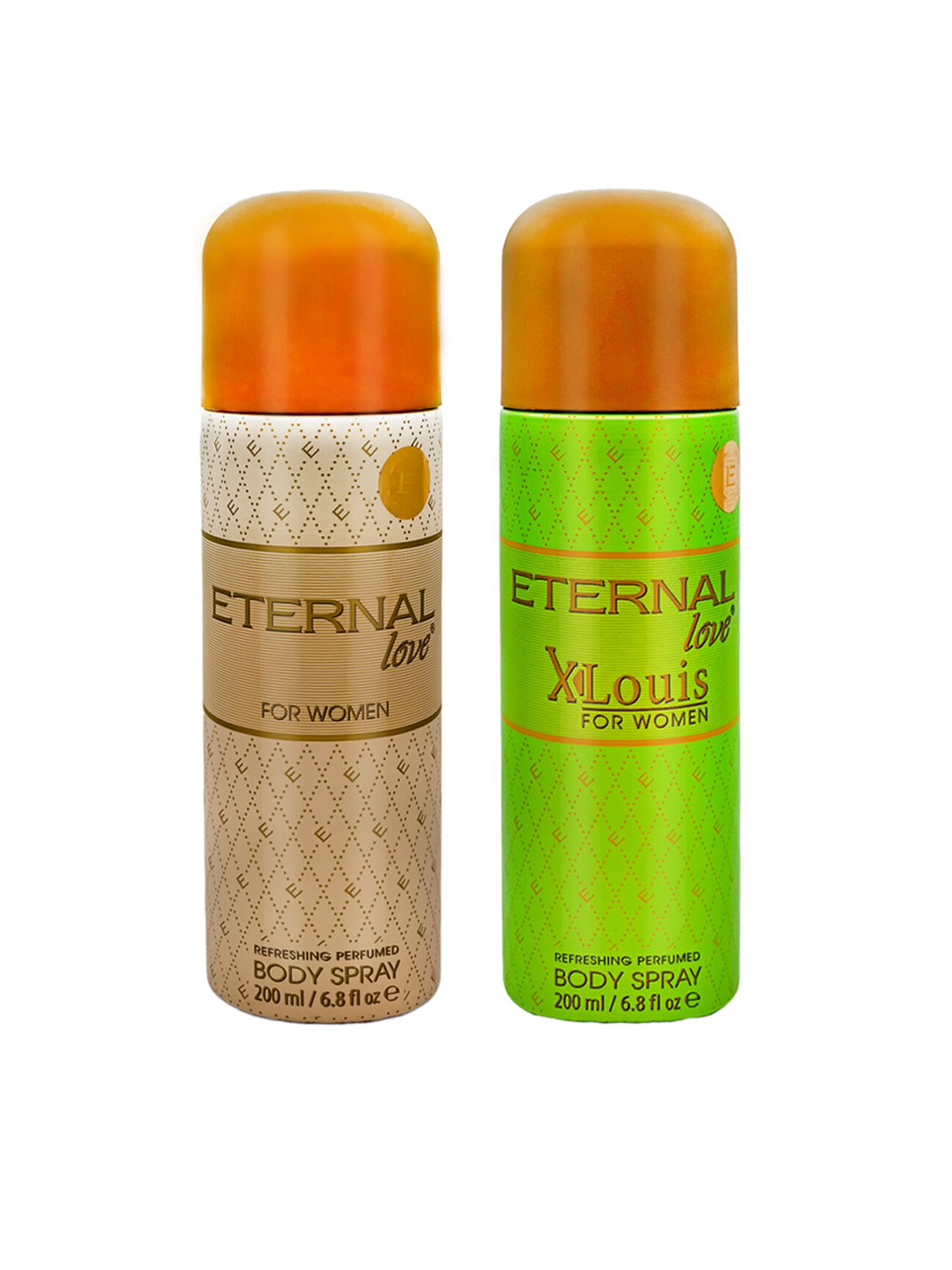 

ETERNAL Women Set Of 2 Eternal Love Long Lasting Deodorant Body Spray, Gold