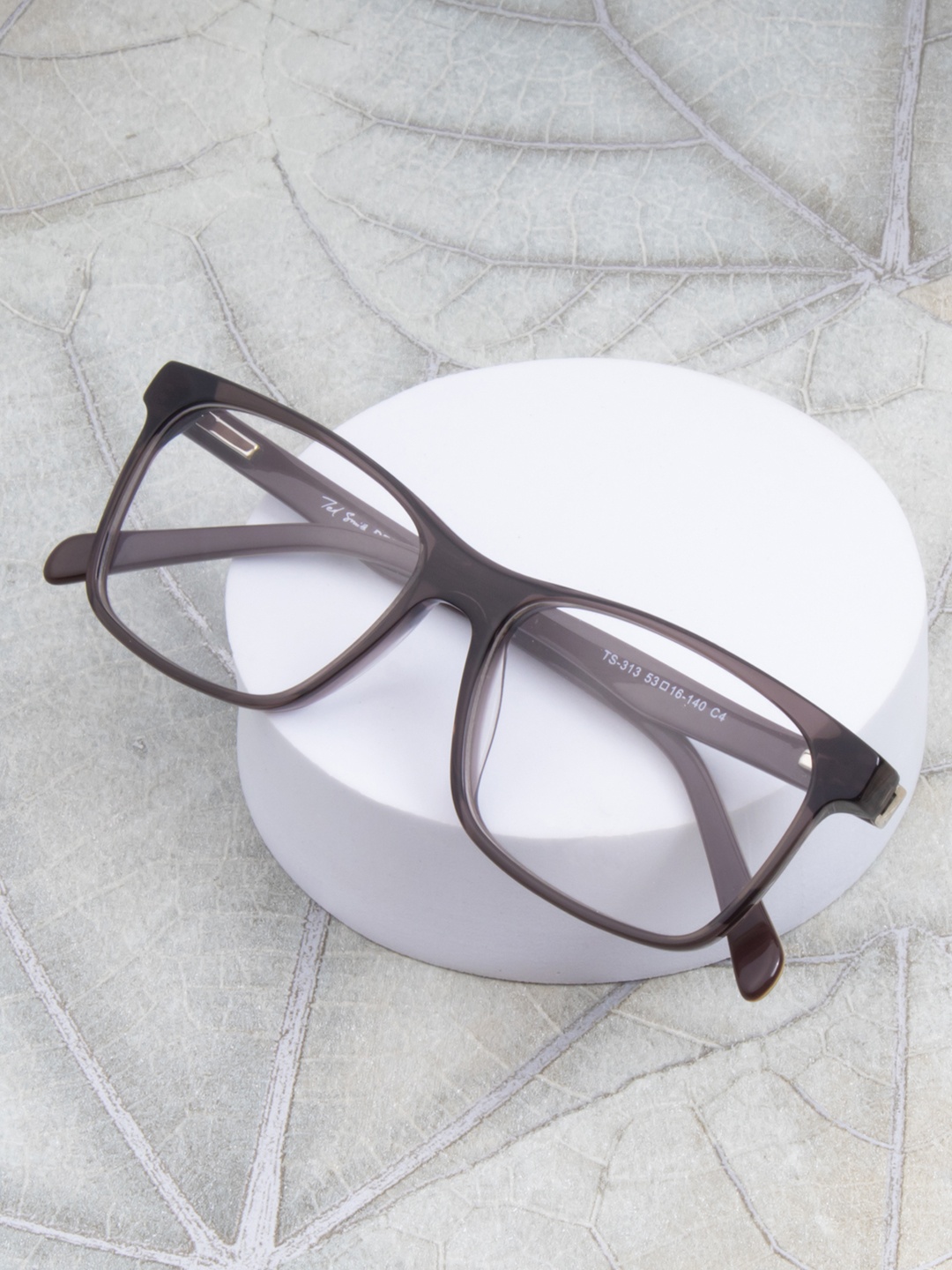 

Ted Smith Unisex Black Full Rim Wayfarer Frames Eyeglasses