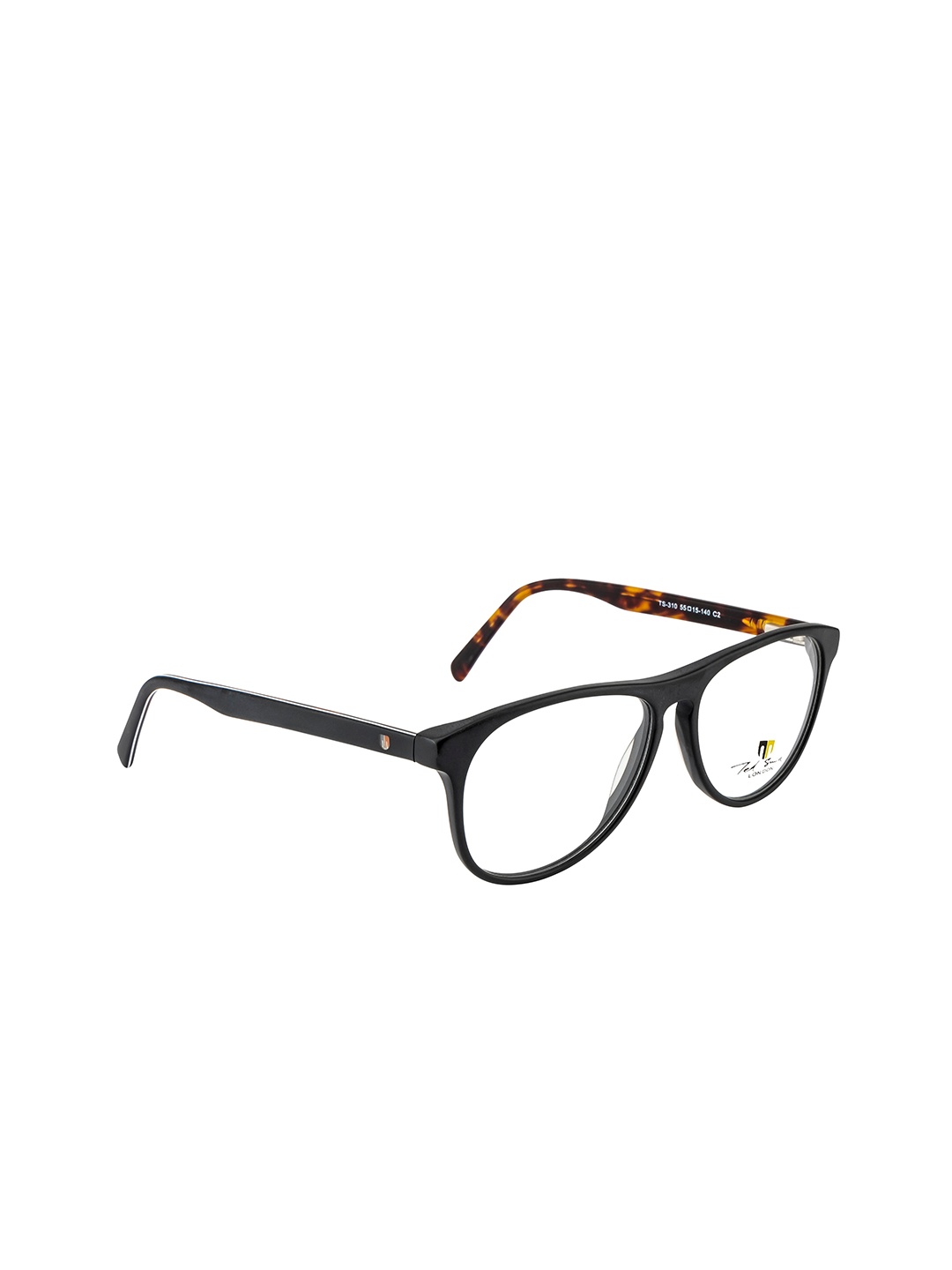 

Ted Smith Unisex Black Full Rim Aviator Frames Eyeglasses