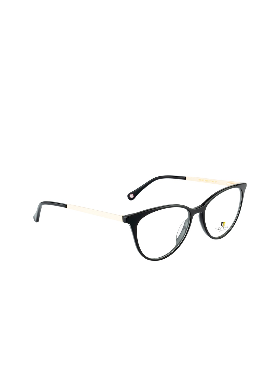 

Ted Smith Women Black & Gold-Toned Full Rim Cateye Frames Eyeglasses