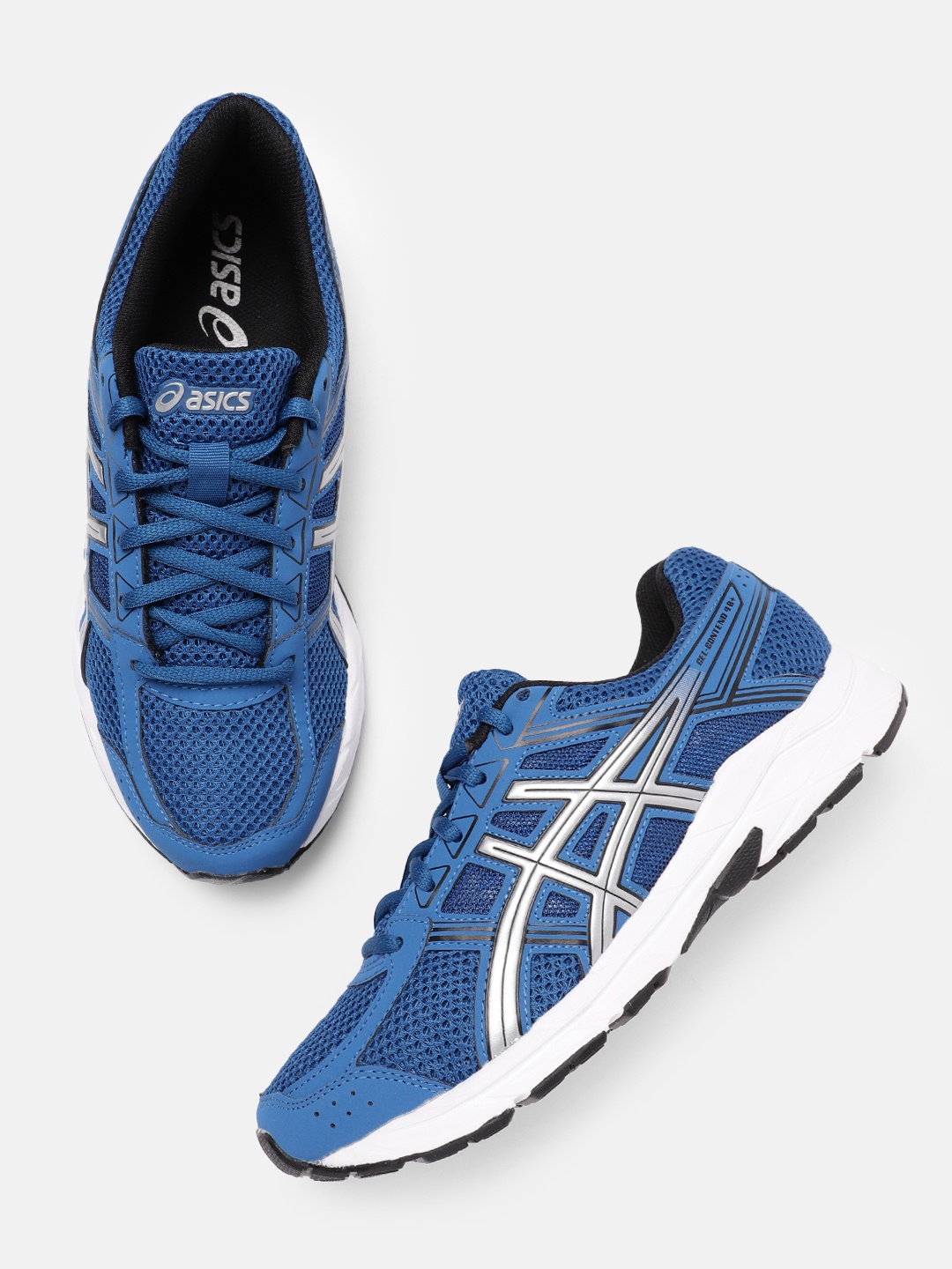 

ASICS Men Woven Design Gel-Contend 4B+ Running Shoes, Blue