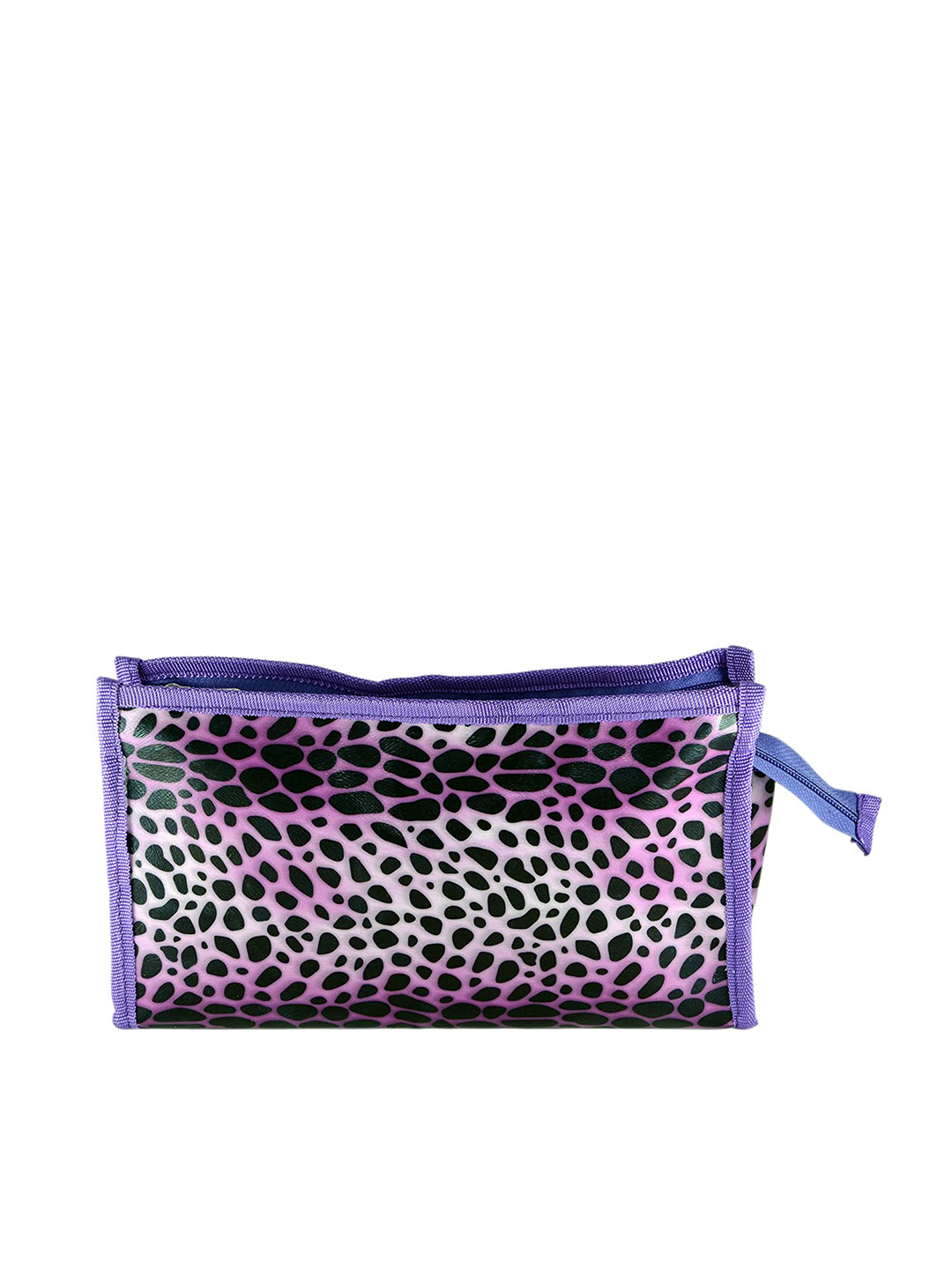 

Instabuyz Purple & Black Animal Printed Multipurpose Travel Pouch