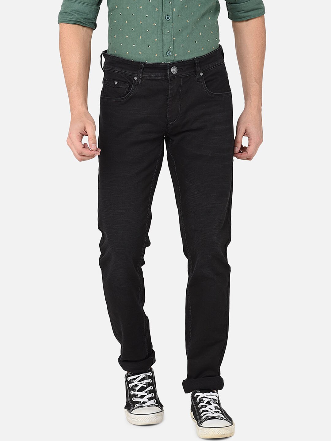

Oxemberg Men Black Lean Slim Fit Stretchable Jeans