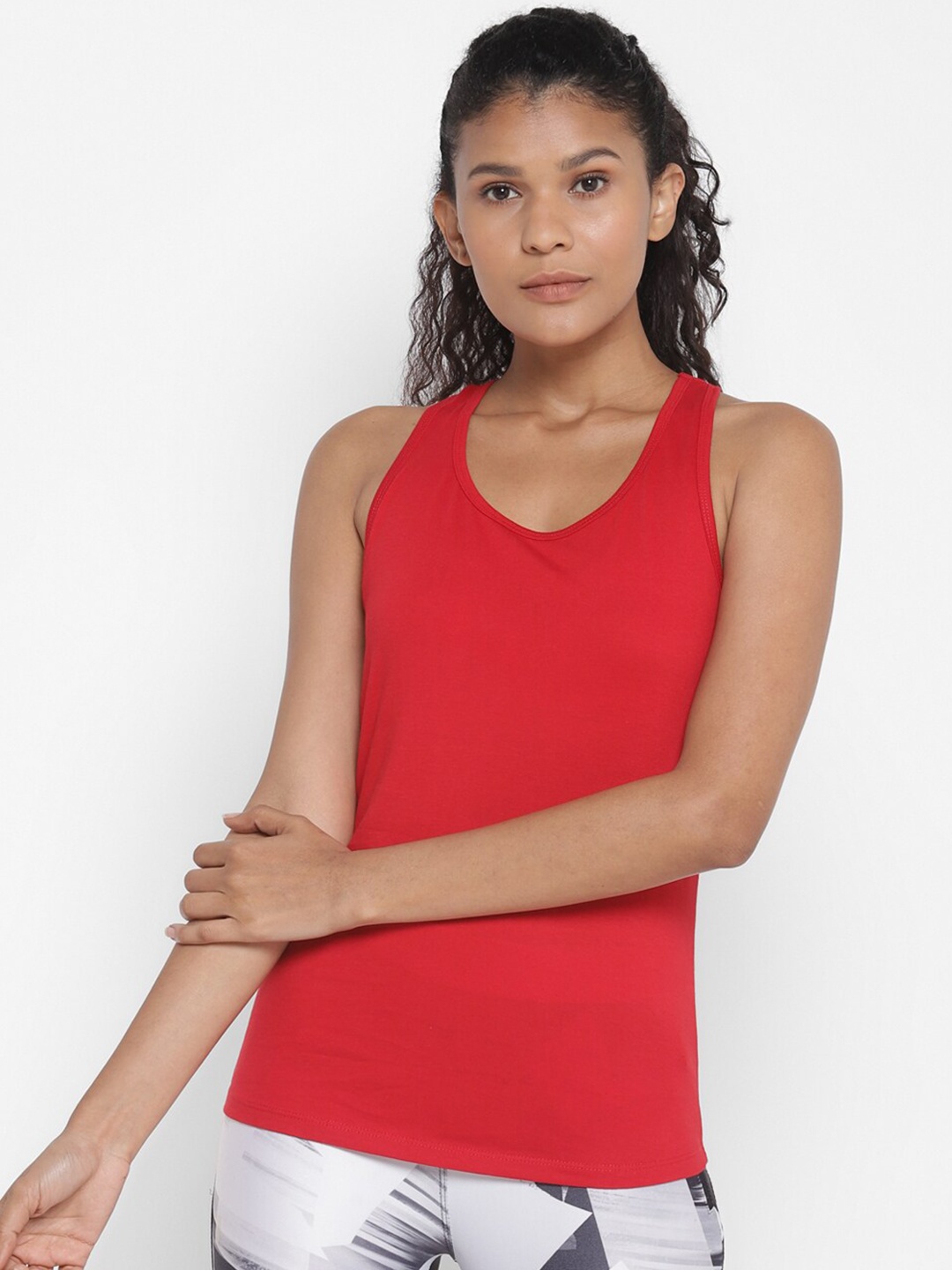 

appulse Women Red Cotton Tank Top