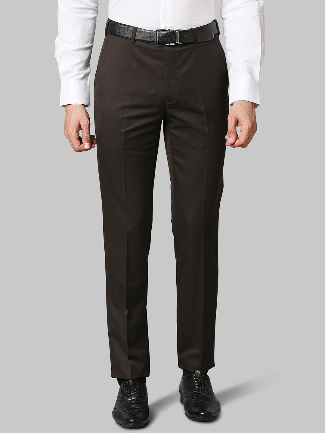 

Raymond Men Brown Regular Fit Formal Trousers