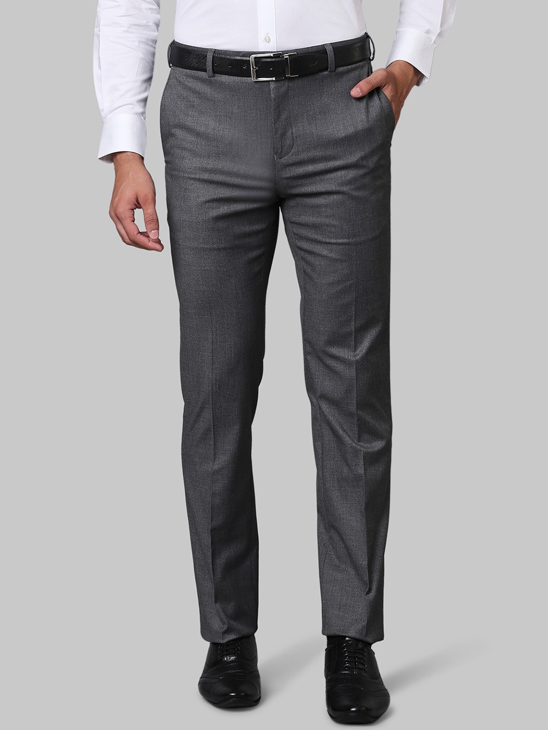 

Raymond Men Dark Grey Formal Trousers