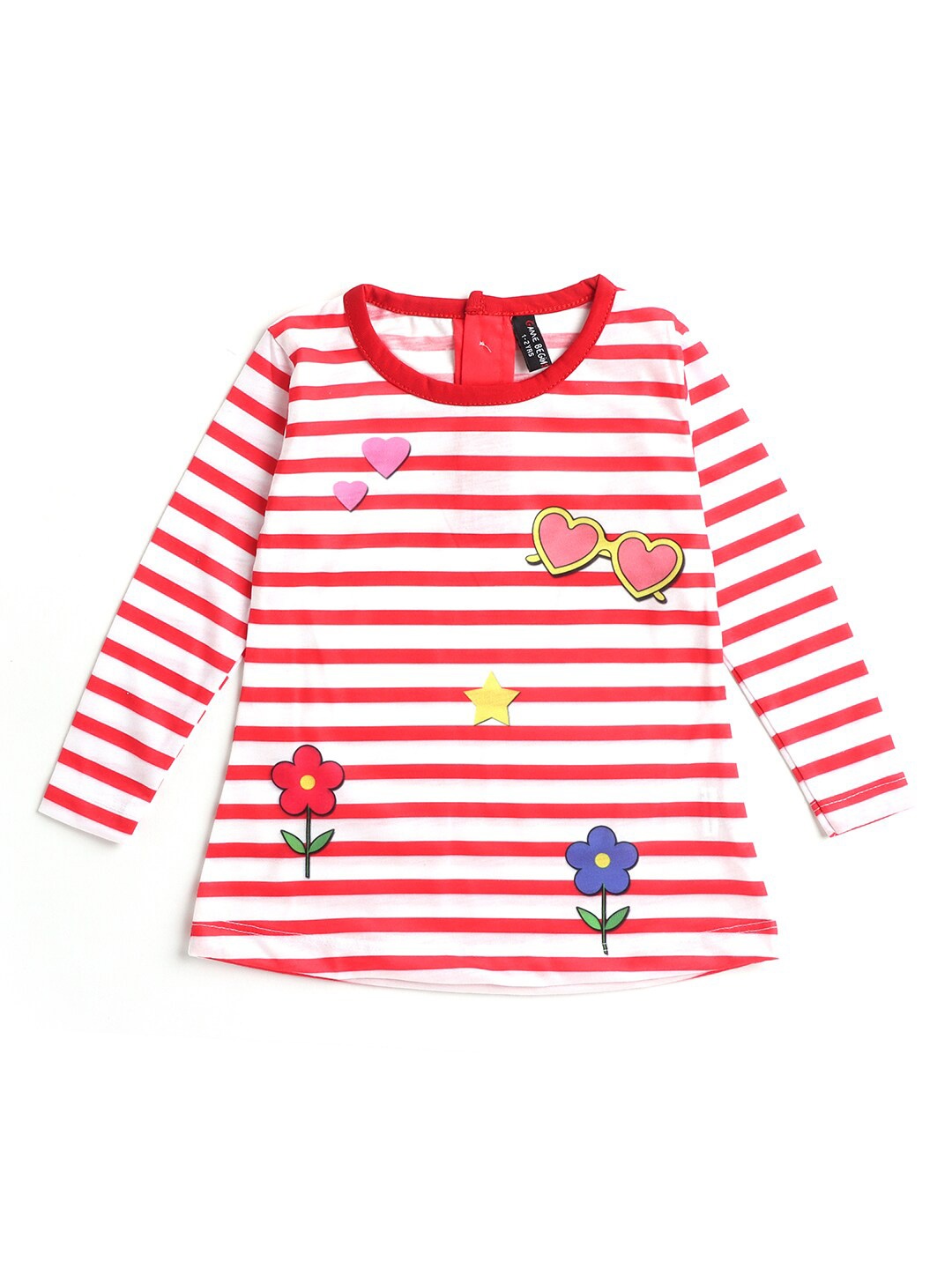 

Hopscotch Girls Red Striped A-Line Dress