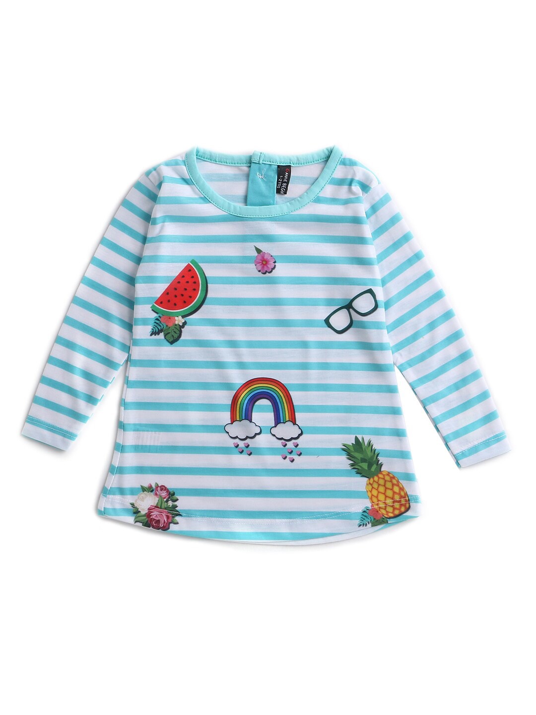 

Hopscotch Multicoloured Printed A-Line Dress, Multi